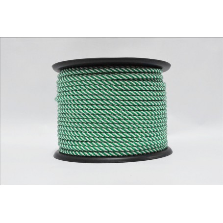 Cuerda Poli. 12 mm. Verde-Blanca  Rfª. A000019